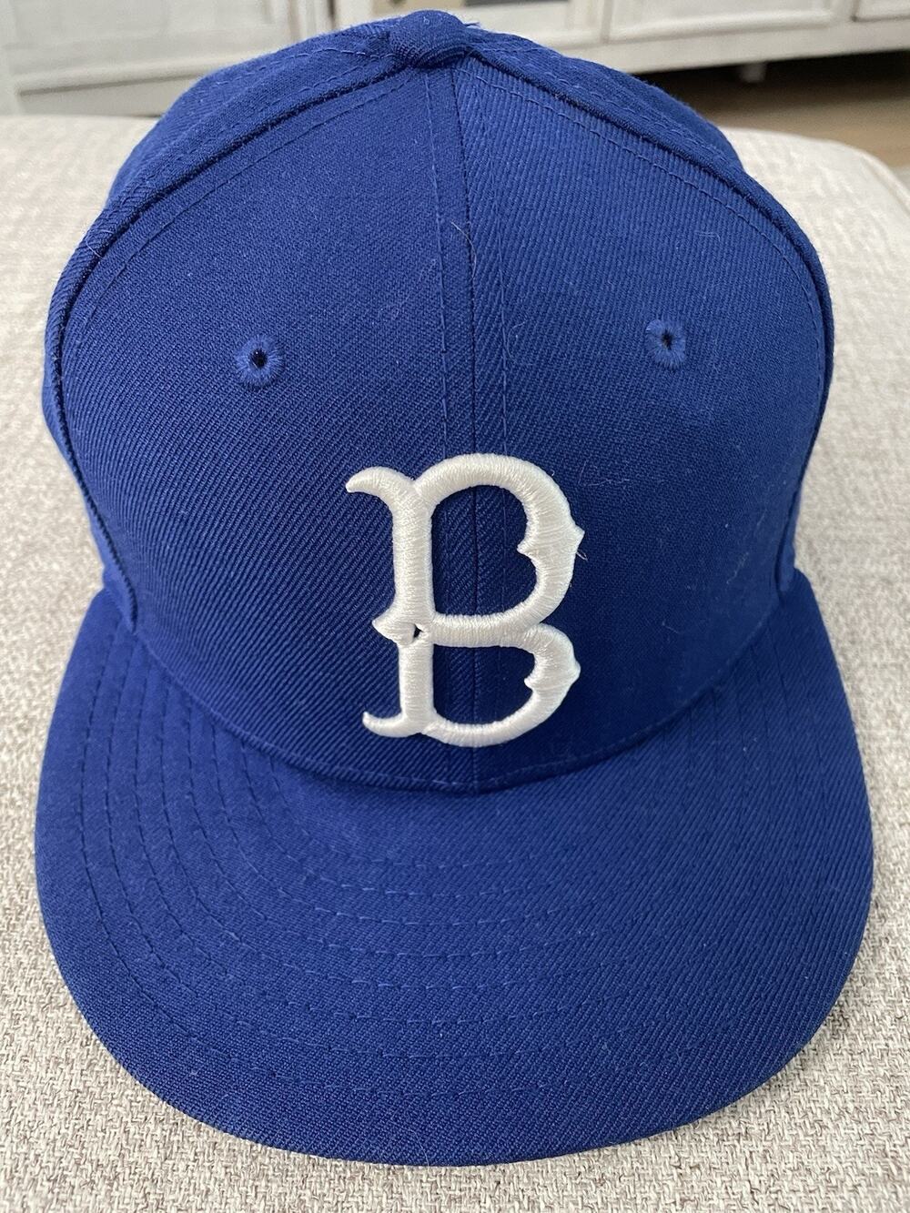 New Era 59FIFTY Brooklyn Dodgers Cooperstown Fitted Hat 7 5/8 100% Wool Green UV